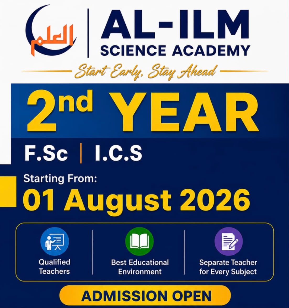 2nd Year Admission August 2026
